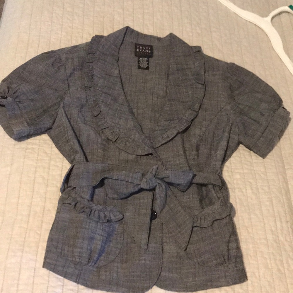 M blazer with belt